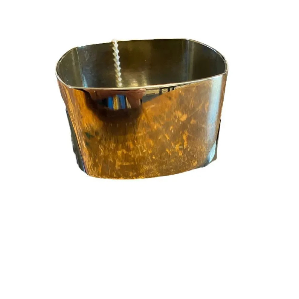 NWT M. Haskell Gold Rounded Square Bangle Bracelet - Picture 2 of 4